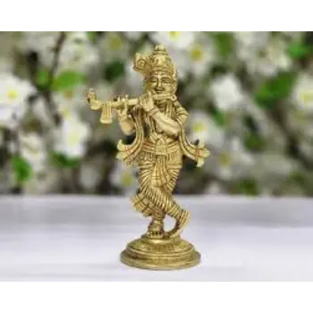 Brass Krishna Statue 